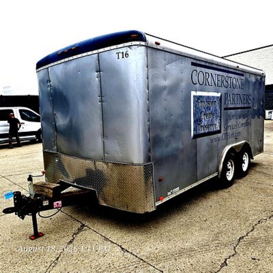 2016 Atlas 8'x16' Enclosed Trailer