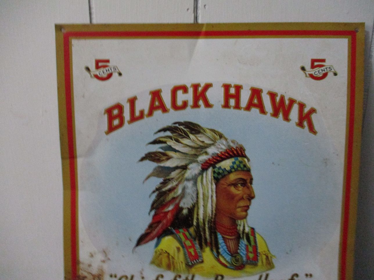 blackhawk tobacco BLACKHAWK TOBACCO SIGN