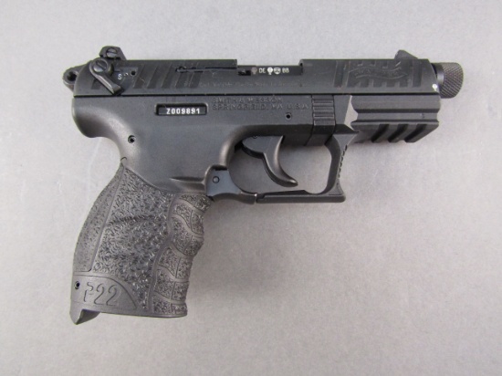 handgun: Walther, Model P22, 22cal Semi Auto  Pistol, S#Z009891