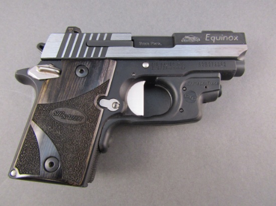 handgun: Sig Sauer, Model P938, 9mm Semi Auto Pistol, S#52B276382