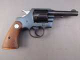 handgun: Colt, Model Offical Police, 38cal Double Action Revolver, S#740728