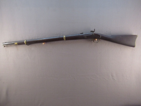 antique: REMINGTON MODEL 1862 ZOUAVE RIFLE, 58CAL. MUZZLE LOADING PERCUSSION, NVSN