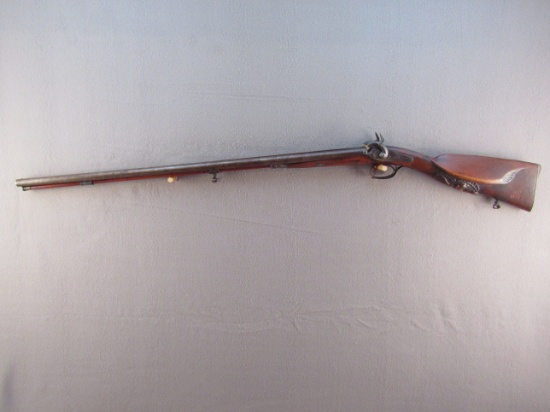 black powder: DOUBLE BARREL 20GA DAMASCUS STEEL, PERCUSSION FOWLING PC. NVSN