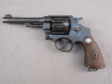 handgun: SMITH & WESSON MODEL 1937 BRAZILIAN CONTRACT, 45ACP. DOUBLE ACTION REVOLVER, S#195915