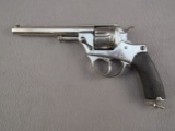 antique: BELGIUM MADE, 10.5MM DOUBLE ACTION REVOLVER, S#90