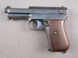handgun: MAUSER 1914  MODEL, 32ACP SEMI AUTO PISTOL, S#344824