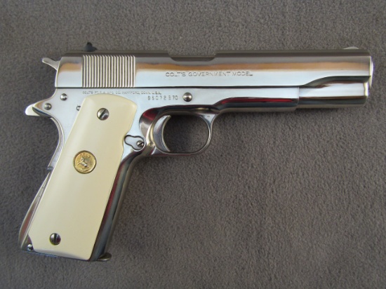 handgun: COLT GOVERNMENT MODEL MKIV SERIES 70, 45ACP SEMI AUTO PISTOL, S#95072B70