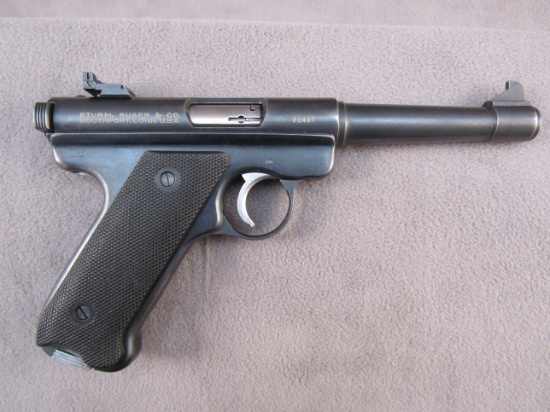 handgun: RUGER MODEL MK1, 22CAL SEMI AUTO PISTOL, S#28437