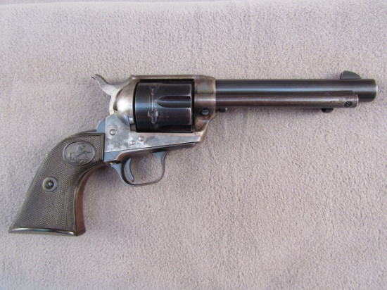 handgun: COLT S/A ARMY, 38 SPL SINGLE ACTION REVOLVER, S#2886SA