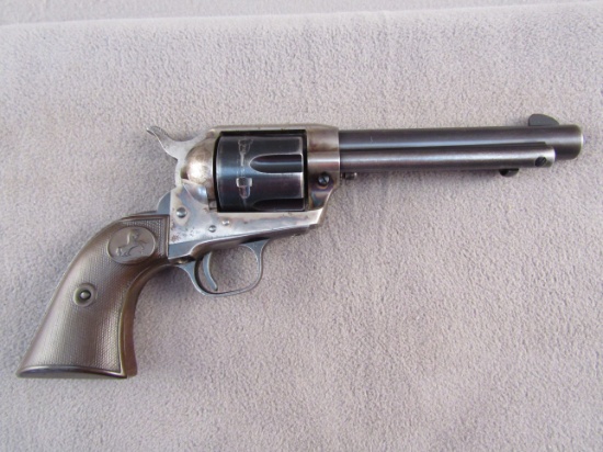 handgun: COLT S/A ARMY, 38 SPL SINGLE ACTION REVOLVER, S#4281SA