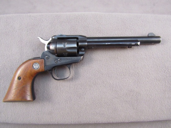 handgun: RUGER OLD MODEL SINGLE SIX, 22CAL REVOLVER, S#21-51506