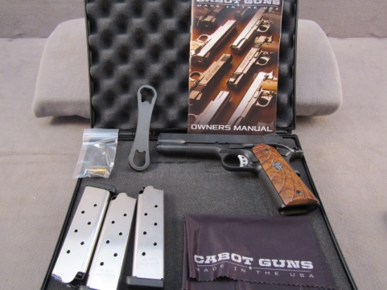 handgun: CABOT 1911, Semi-Auto Pistol, 45 cal, 6 shot, 4.75" barrel, S#CGC0273
