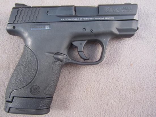 handgun: S&W Shield, Semi-Auto Pistol, 9mm, 8 shot, 3" barrel, S#HTM4440