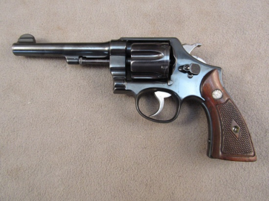 handgun: S&W Model 1917 Army, Revolver, 45 cal, 6 shot, 5" barrel, S#147675