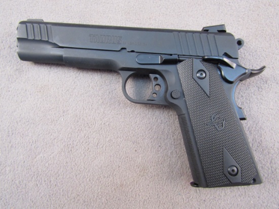 handgun: TAURUS Model 1911, Semi-Auto Pistol, 9mm, 10 shot, 4.875" barrel, S#ACK390295