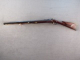 black powder: PERCUSSION Half Stock Custom Built, Single-Action Rifle, Unknown Caliber, S#NVSN
