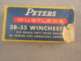 ammo: PETERS Rustless 38-55 Winchester Vintage Ammo