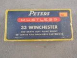 ammo: PETERS Rustless 33 Winchester Vintage Ammo