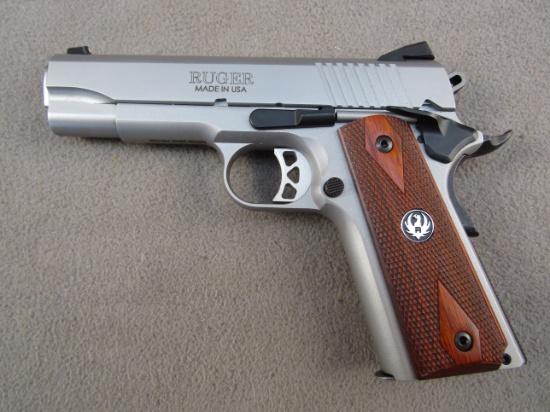 handgun: RUGER Model SR1911, Semi-Auto Pistol, .45 auto, 7 shot, 4" barrel, S#67059703