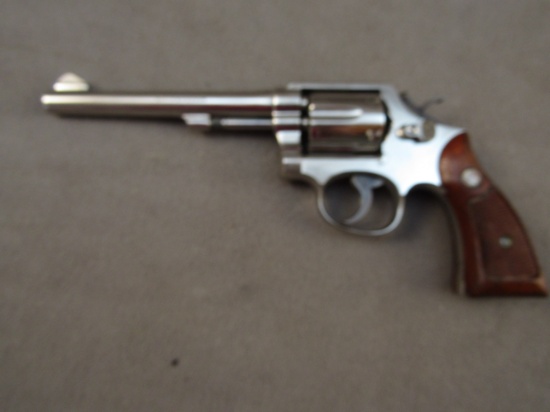 handgun: S&W Model 10-5, Revolver, .38spl, 6 shot, 6" barrel, S#D365295