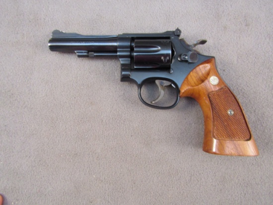 handgun: S&W Model 18-4, Revolver, .22, 6 shot, 4" barrel, S#89K7149