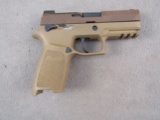 handgun: SIG SAUER Model P320, Semi-Auto Pistol, 9mm, 21 shot, 3.9