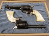 handgun: COLT Frontier Scout, .22, S#0463NS & Single-Action Army, .45, S#0463NC, 6 shot Revolvers