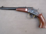 handgun: NAVY ARMS Model Falling Block, Single-Action Pistol, .22, 1 shot, 9.5