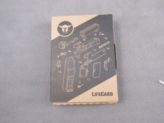 handgun: TRAILBLAZER Model Lifecard, Single-Action Pistol, .22LR, 1 shot, 2.25" barrel, S#38585