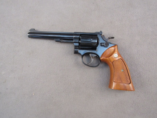 handgun: S&W Model 17-3, Revolver, .22, 6 shot, 6" barrel, S#8K61823