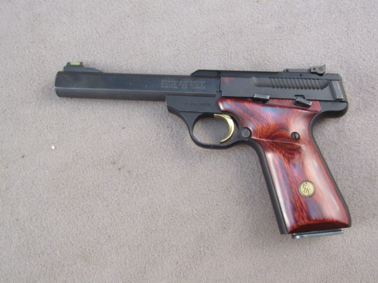 handgun: BROWNING Model Buckmark, Semi-Auto Pistol, .22LR, 10 shot, 5.5" barrel, S#515MY12678
