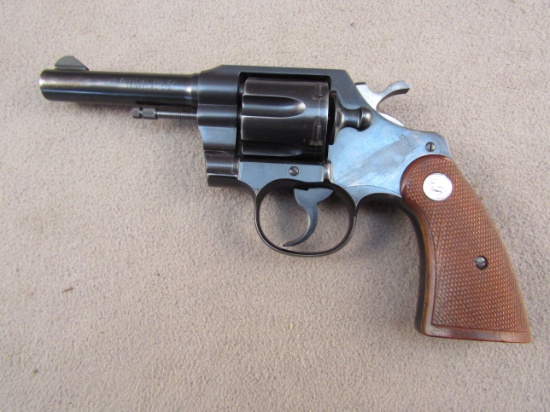 handgun: COLT Model Official Police, Revolver, .38spl, 6 shot, 4" barrel, S#851444