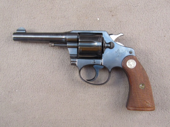 handgun: COLT Model Police Positive, Revolver, .38, 6 shot, 4" barrel, S#172077