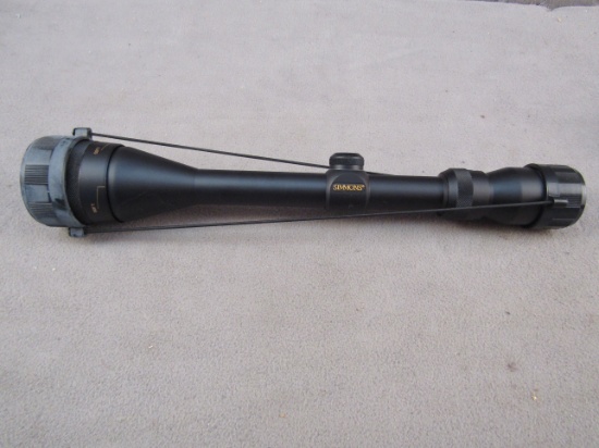 scope: SIMMONS 44mag riflescope, Model M1047, 6.5-20x44 WA A/O black matte finish