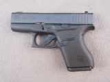 handgun: GLOCK Model 43, Semi-Auto Pistol, 9mm, 6 shot, 3.25