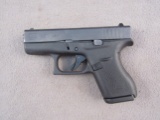 handgun: GLOCK Model 42, Semi-Auto Pistol, .380, 6 shot, 3