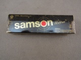 ammo: SAMSON Ultra IMI .50ae, 300 GR Jacketed Soft Point, 20 centerfire cartridges, 5 boxes