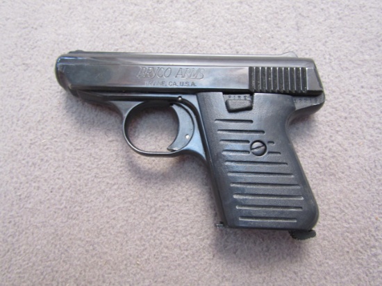handgun: JENNINGS Model J22, Semi-Auto Pistol, .22LR, 6 shot, 2.5" barrel, S#122194