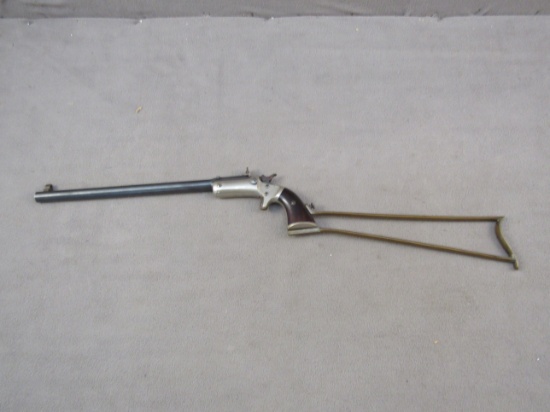 antique handgun: STEVENS Model Diamond #43, Single-Action Pistol, .22, 1 shot, 12" barrel, S#10613