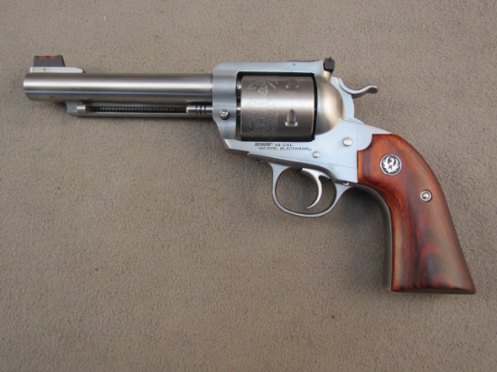 handgun: RUGER Model New Model Blackhawk Revolver, .45, 6 shot, 5.5" barrel, S#38-72510