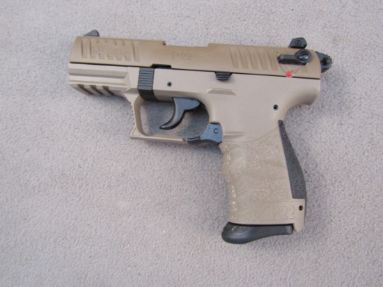 handgun: WALTHER Model P22Q, Semi-Auto Pistol, .2, 10 shot, 3.5" barrel, S#WA396846