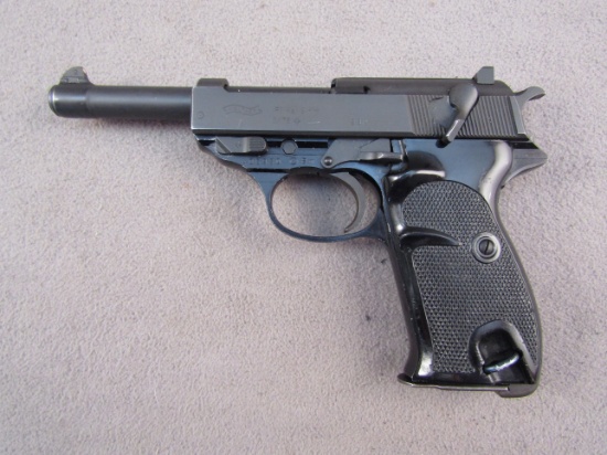handgun: WALTHER Model P1, Semi-Auto Pistol, 9mm, 8 shot, 5" barrel, S#406930