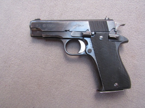 handgun: STAR Model BM, Semi-Auto Pistol, 9mm, 8 shot, 3.75" barrel, S#SBM214839
