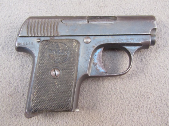 handgun: ASTRA Model 1924, Semi-Auto Pistol, .25, 5 shot, 2" barrel, S#244845