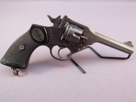 handgun: WEBLEY Model Mark IV, Revolver, .38, 6 shot, 5" barrel, S#111950