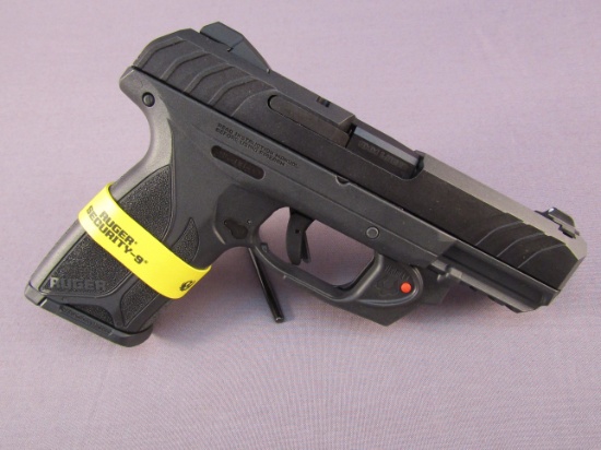 handgun: RUGER Model Security-9, Semi-Auto Pistol, 9mm, 14 shot, 3.75" barrel, S#385-00332