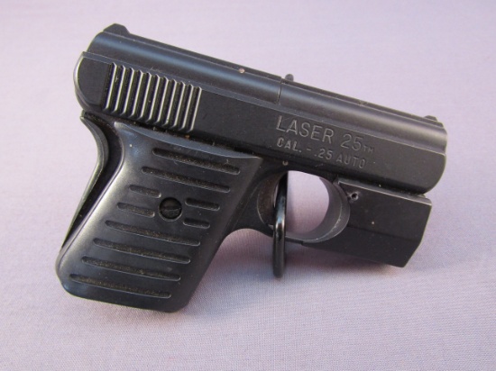 handgun: SUNDANCE IND Model Laser-25, Semi-Auto Pistol, .25auto, 6 shot, 2.5" barrel, S#092597