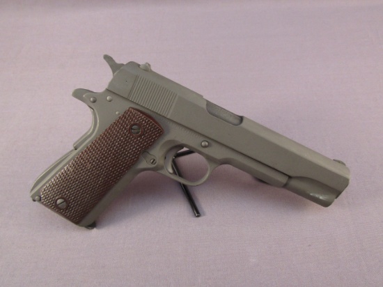 handgun: REMINGTON RAND Model M1911A1, Semi-Auto Pistol, .45, 8 shot, 5" barrel, S#1546717
