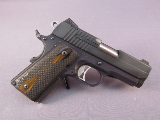handgun: SIG SAUER Model 1911 Ultra Compact, Semi-Auto Pistol, .45auto, 6 shot, 3" bbl, S#54AU19522