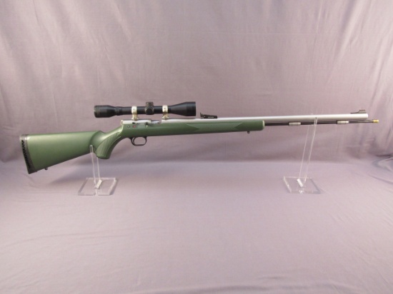black powder: TCA Model Unknown, Single-Action Rifle, .50, S#NVSN
